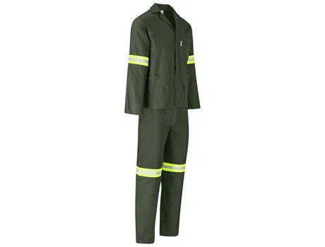 Acid Resistant Polycotton Conti Suit - Reflective Arm & Legs