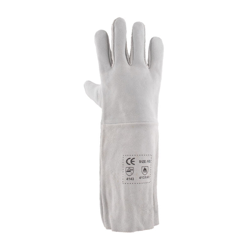 Chrome Leather Gloves Elbow Length