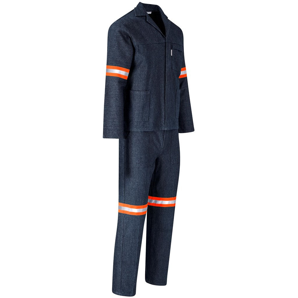 100% Cotton Denim Conti Suit - Reflective Arms & Legs