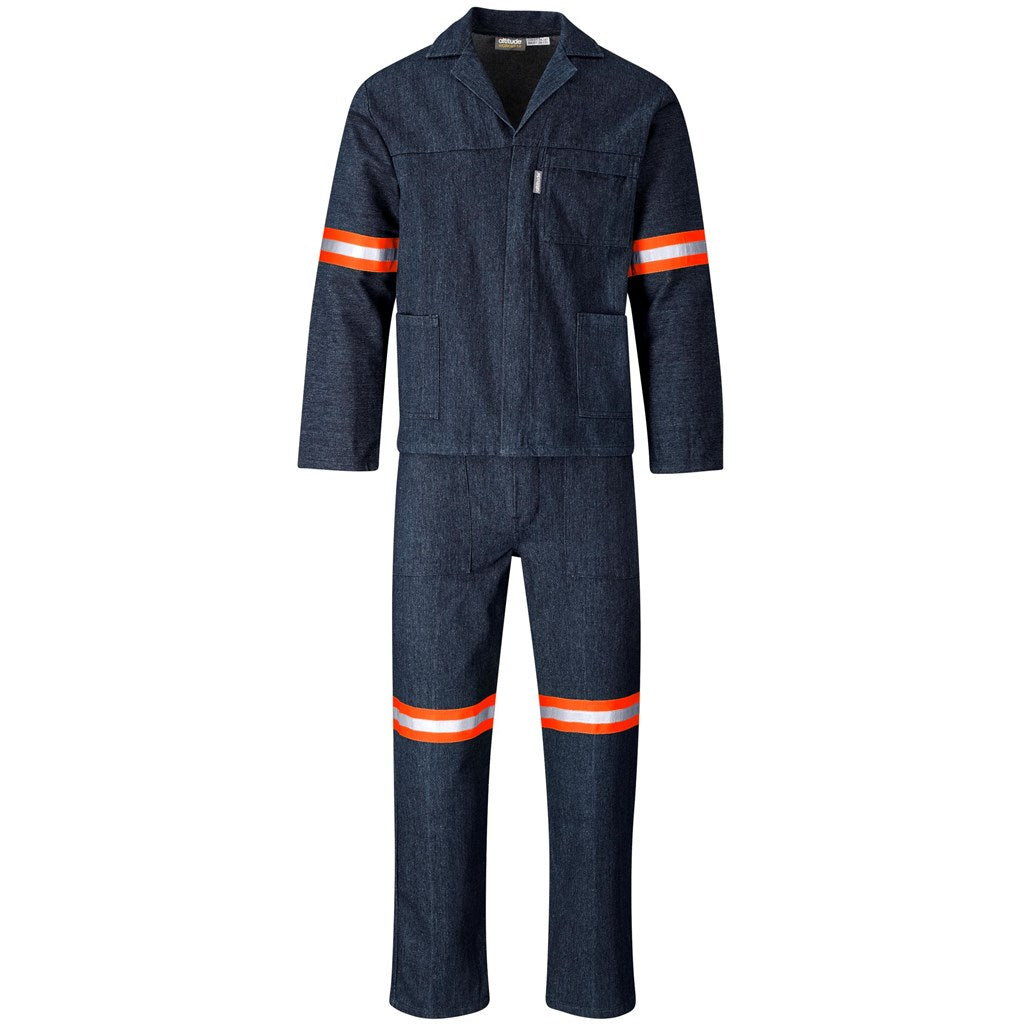 100% Cotton Denim Conti Suit - Reflective Arms & Legs