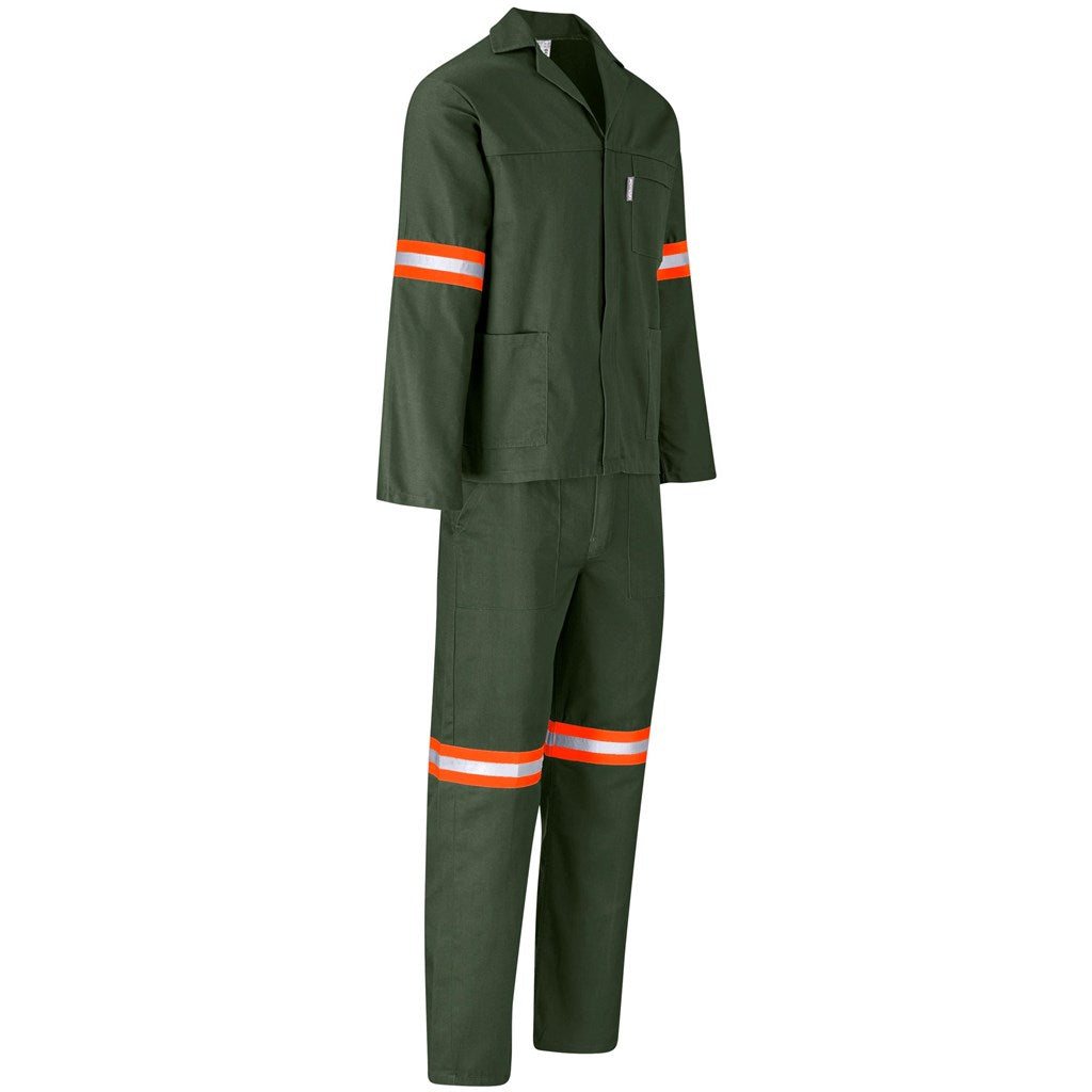 Acid Resistant Polycotton Conti Suit - Reflective Arm & Legs