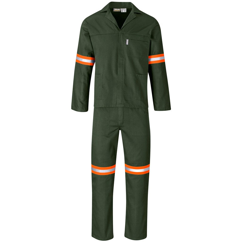 Acid Resistant Polycotton Conti Suit - Reflective Arm & Legs