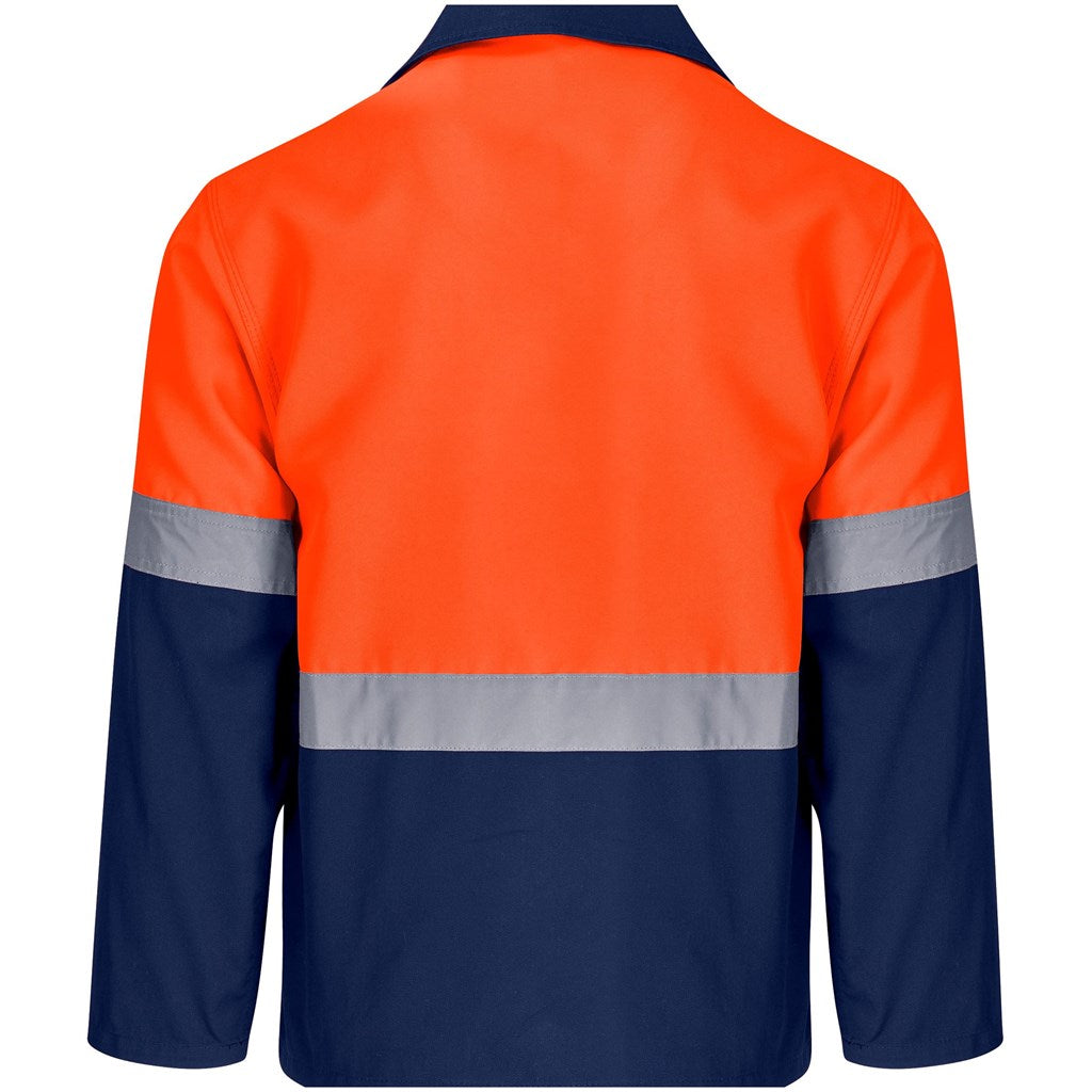 Traffic Premium Two-Tone Hi-Viz Reflective Jacket Orange