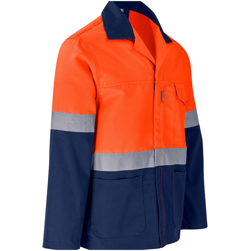 Traffic Premium Two-Tone Hi-Viz Reflective Jacket Orange