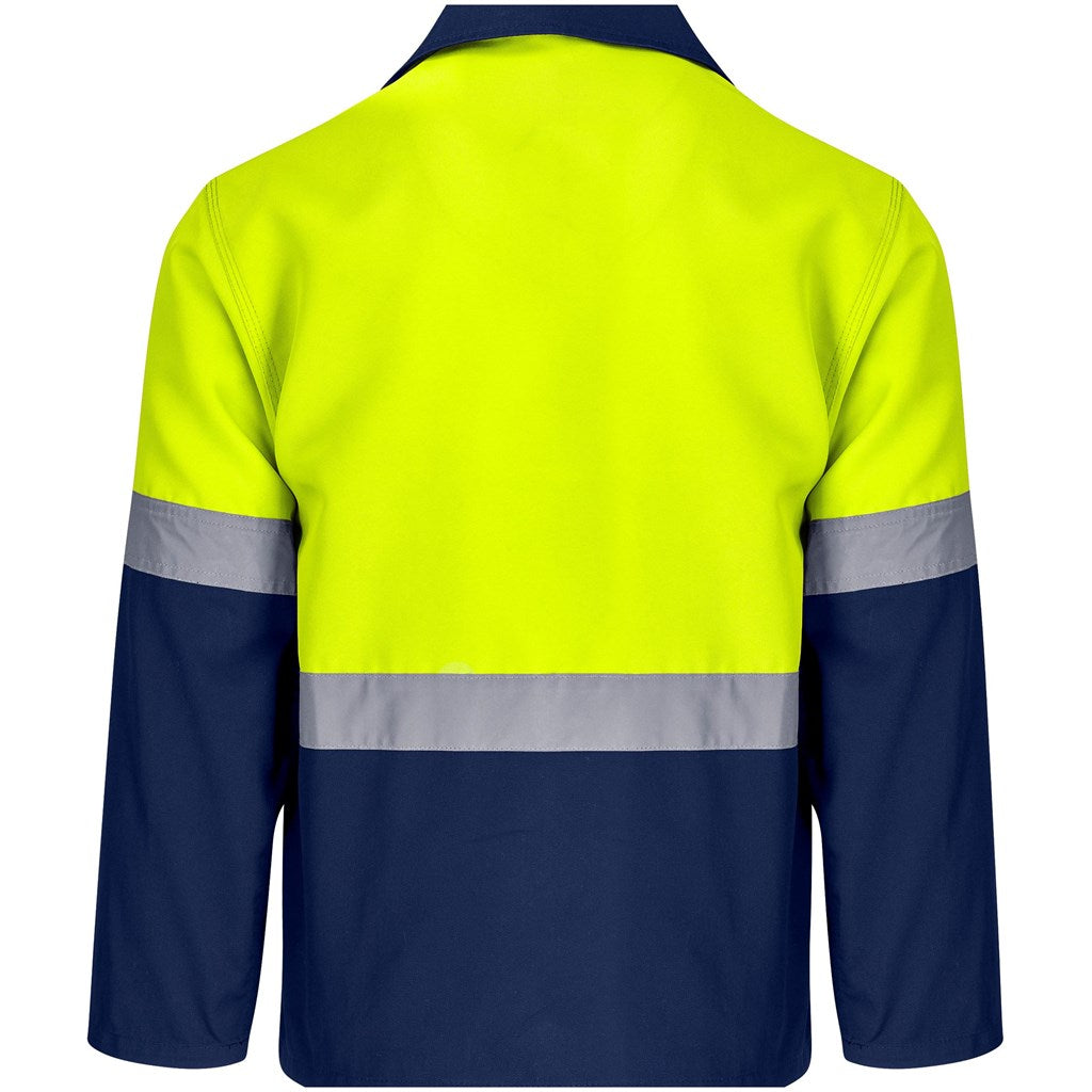 Traffic Premium Two-Tone Hi-Viz Reflective Jacket Yellow