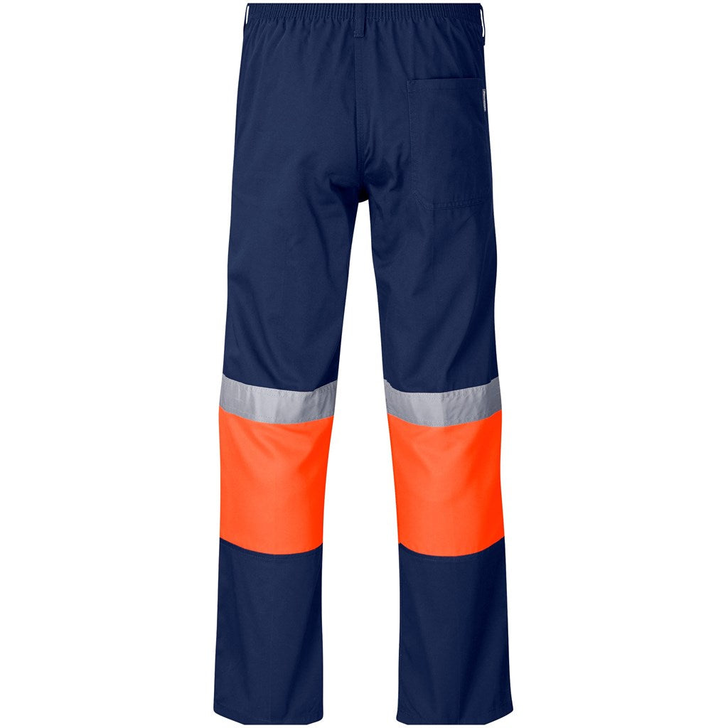 Traffic Premium Two-Tone Hi-Viz Reflective Pants Navy/Orange