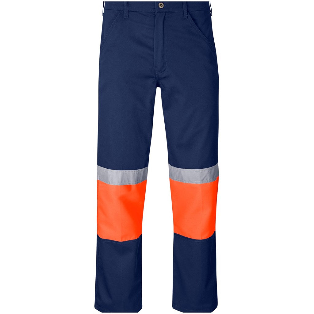 Traffic Premium Two-Tone Hi-Viz Reflective Pants Navy/Orange