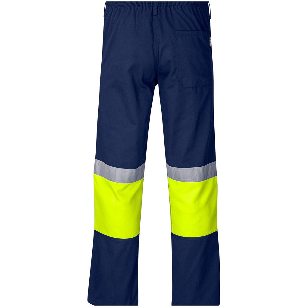 Traffic Premium Two-Tone Hi-Viz Reflective Pants Navy/Yellow