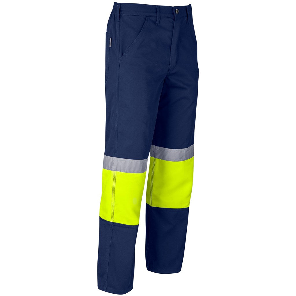 Traffic Premium Two-Tone Hi-Viz Reflective Pants Navy/Yellow