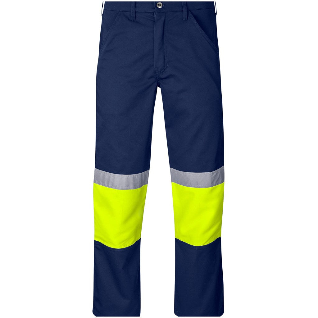 Traffic Premium Two-Tone Hi-Viz Reflective Pants Navy/Yellow