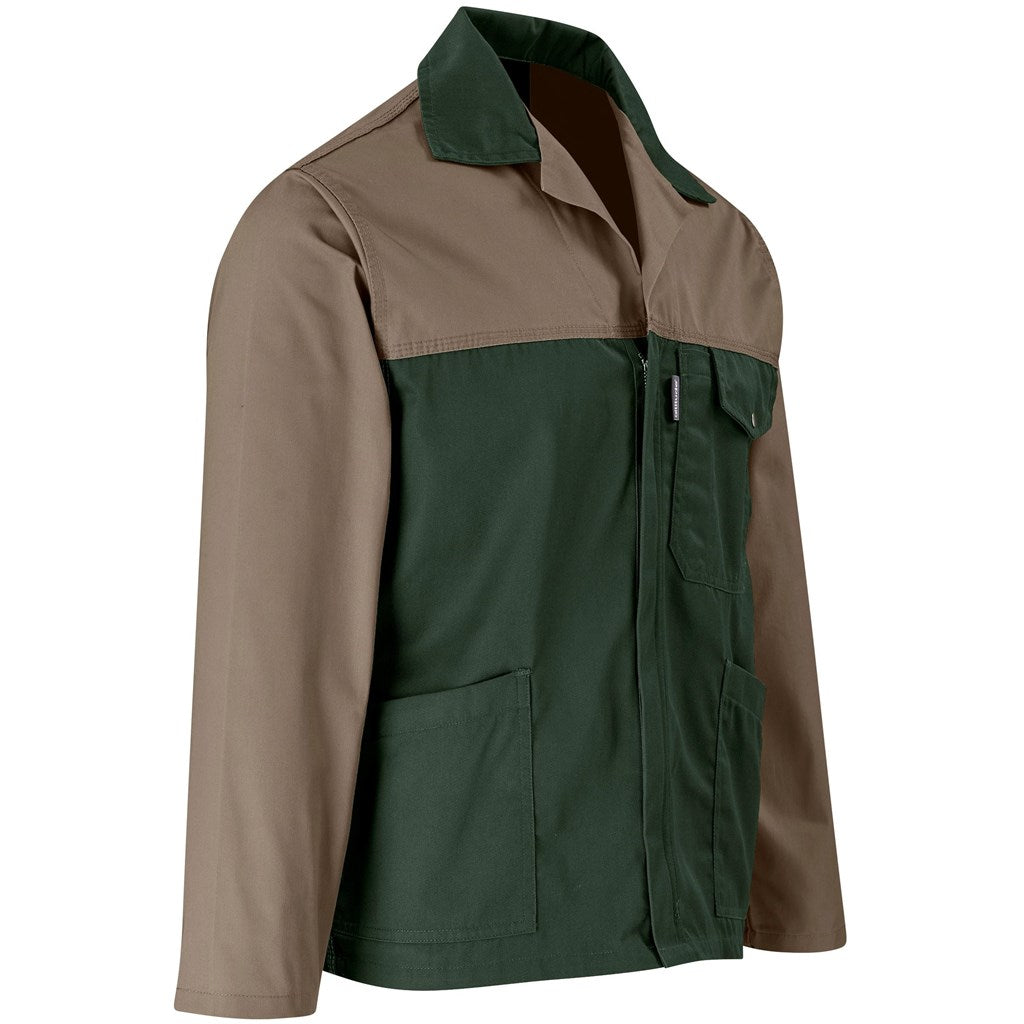 Site Premium Two-Tone Polycotton Jacket Khaki/Green