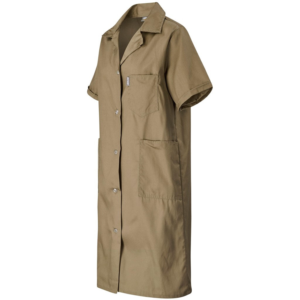 Marriot Polycotton Housecoat Khaki