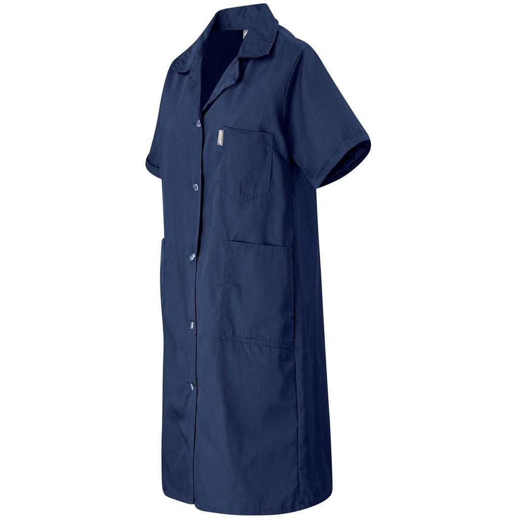 Marriot Polycotton Housecoat Navy