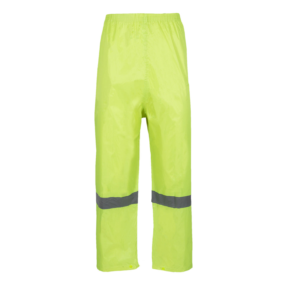 Lime Rubberised Rain Suit with Reflective Tape