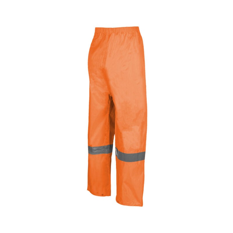 Orange Rubberised Rain Suit with Reflective Tape