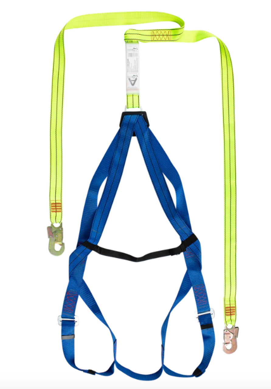 Safety Harness with Double Lanyard & Snap Hooks