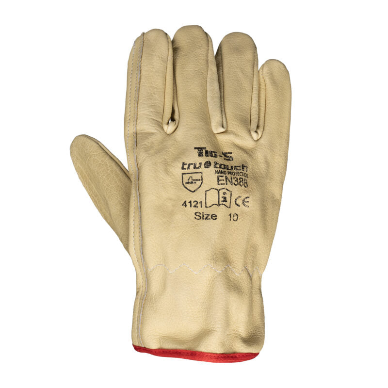 Tig Full Grain Leather Wrist Length Gloves