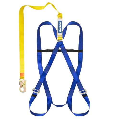 Safety Harness with Single Lanyard & Snap Hooks