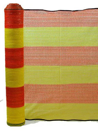Orange and Yellow Barrier Netting - 1m x 50m roll