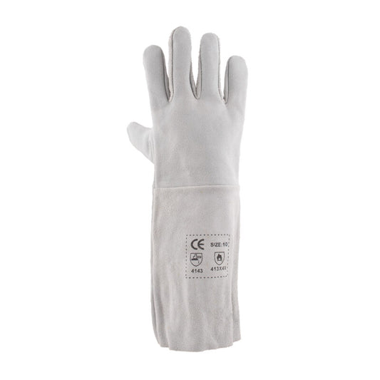 Chrome Leather Gloves Elbow Length