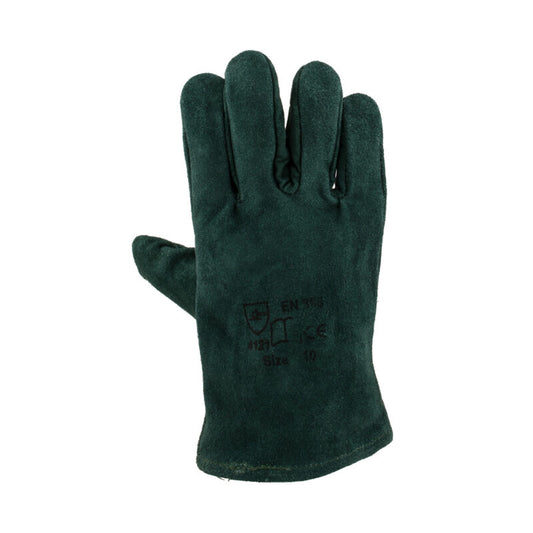 Green Lined Welders Wrist Gloves