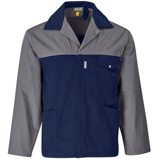 Site Premium Two-Tone Polycotton Jacket Grey/Navy