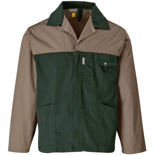 Site Premium Two-Tone Polycotton Jacket Khaki/Green
