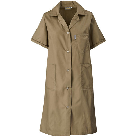 Marriot Polycotton Housecoat Khaki