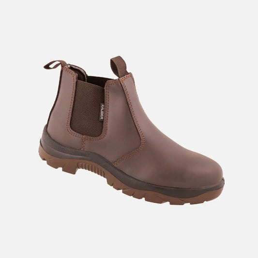 Kaliber Chelsea Brown Safety Boots