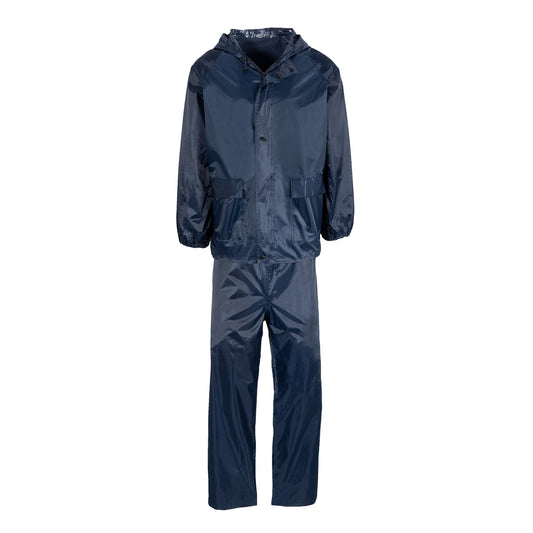 Navy Blue Rubberised Rain Suit