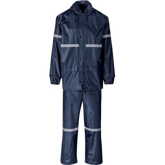 2 Piece Rain Suit with Reflective Tape